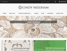 Tablet Screenshot of cindyneedham.com